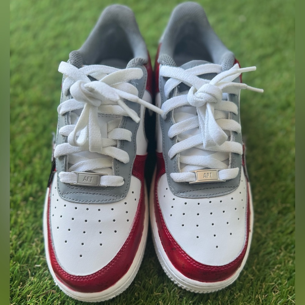 Custom Alabama Crimson Tide Nike Air Force 1 W Sz 8.5/ Y7 - Picture 6 of 9